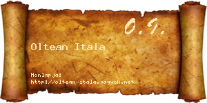 Oltean Itala névjegykártya